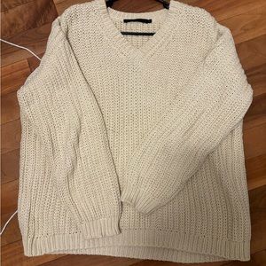 Jenni Kayne v neck heavy knit sweater - NEW and never worn before without tags